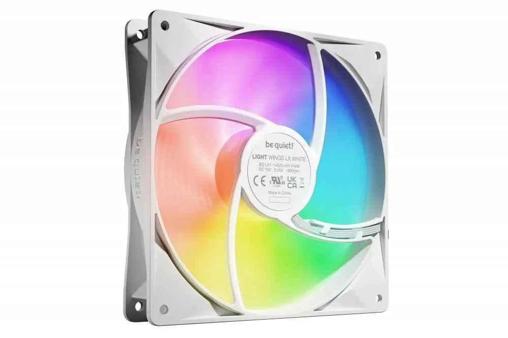 Вентилатори be quiet! LIGHT WINGS LX 140mm PWM high-speed White Triple-Pack Fan Pack 3-in-1 - BL131