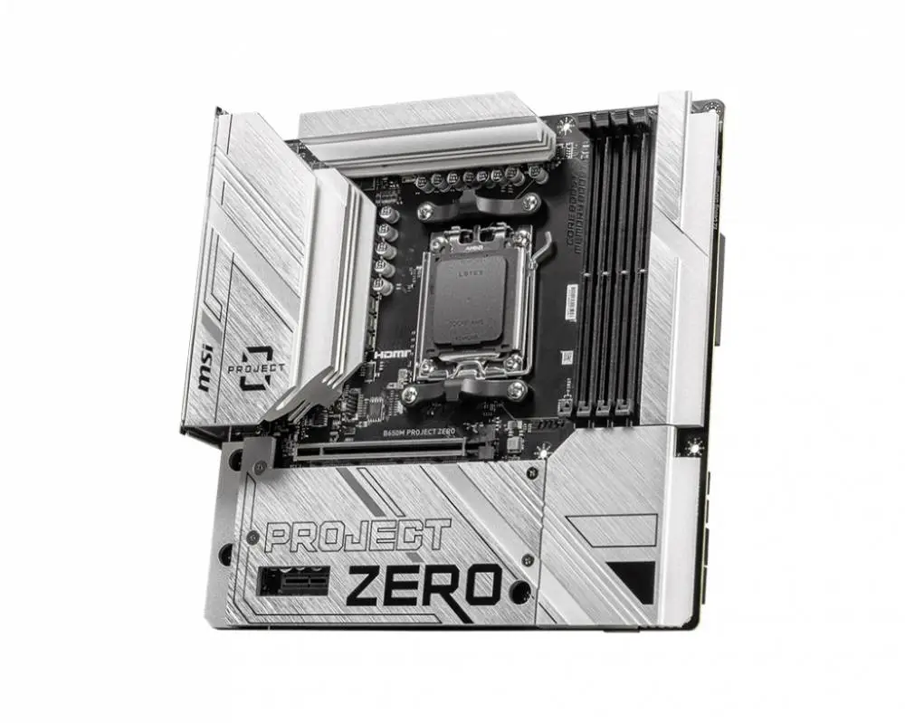 MSI B650M PROJECT ZERO AM5 Motherboard