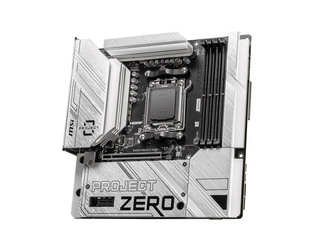 MSI B650M PROJECT ZERO AM5 Motherboard