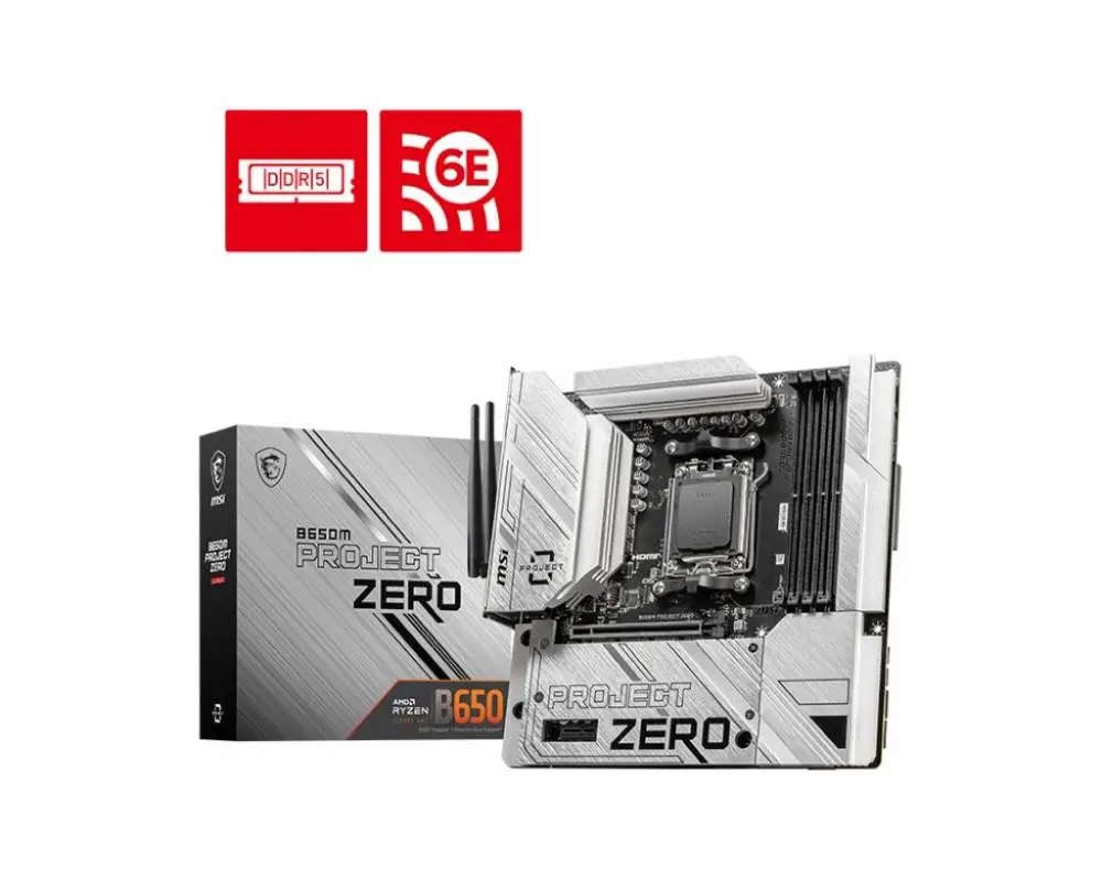 Дънна платка MSI B650M PROJECT ZERO AM5