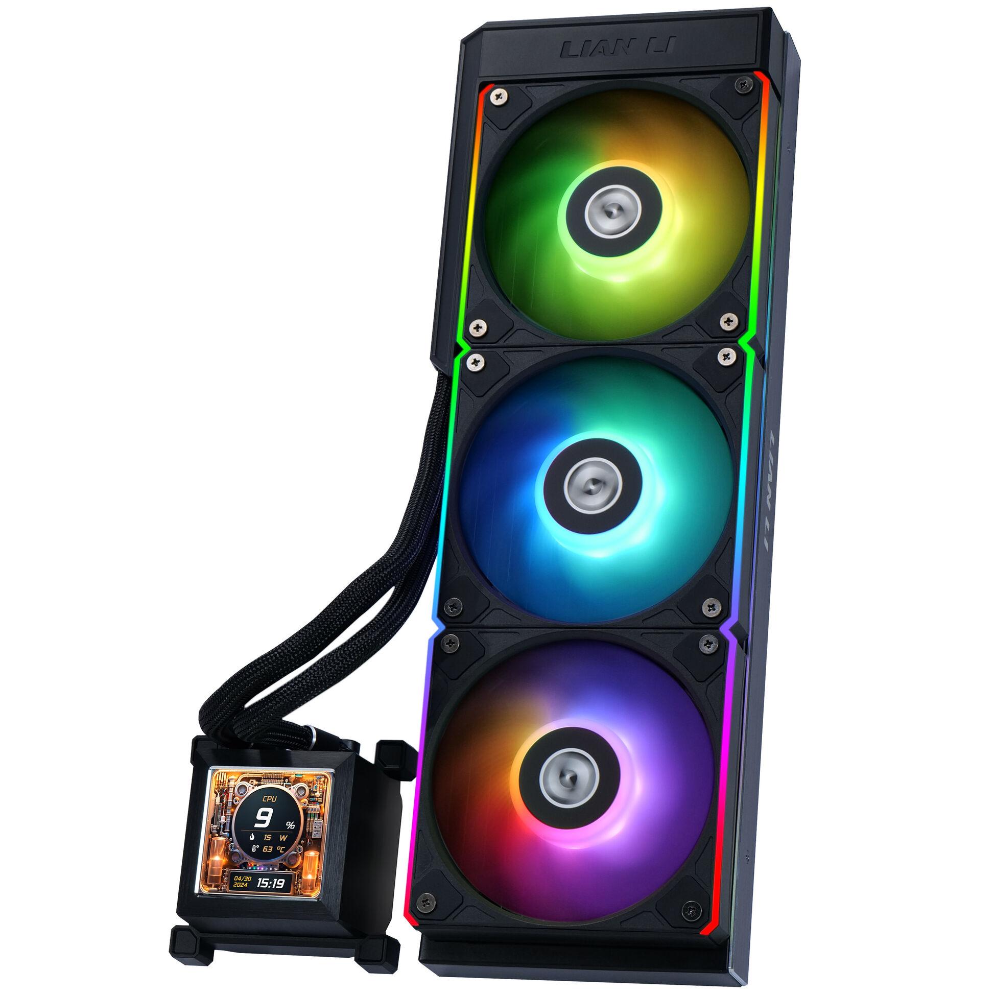 Водно охлаждане за процесор Lian Li HydroShift LCD 360 ARGB - Black