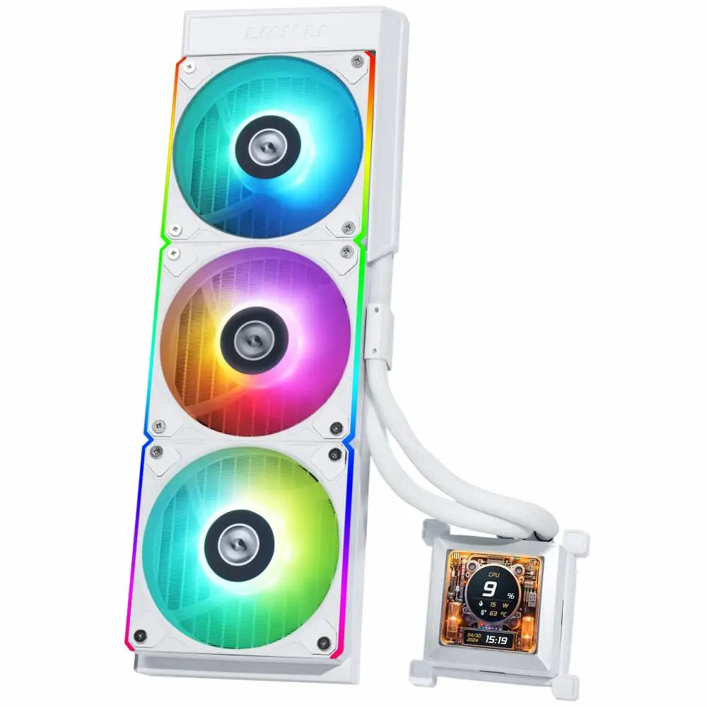 Водно охлаждане за процесор Lian Li HydroShift LCD 360 ARGB - White