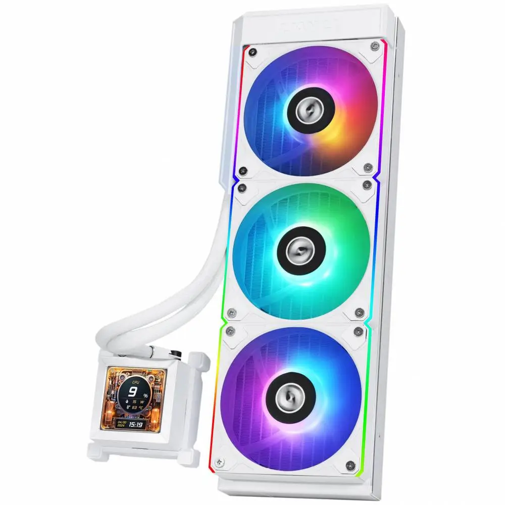 Водно охлаждане за процесор Lian Li HydroShift LCD 360 ARGB - White