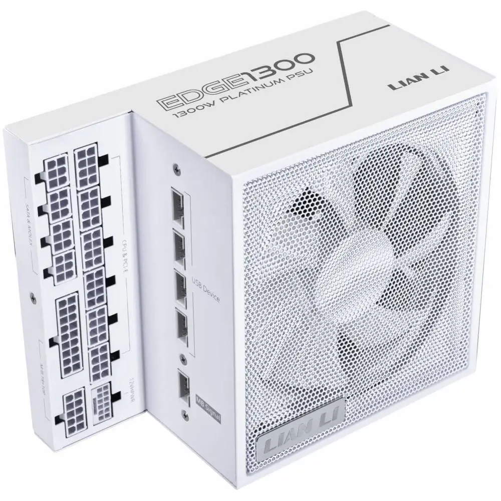 Захранване Lian Li EDGE EG1300 White 1300W 80+ Platinum PCIe 5.1, ATX 3.1