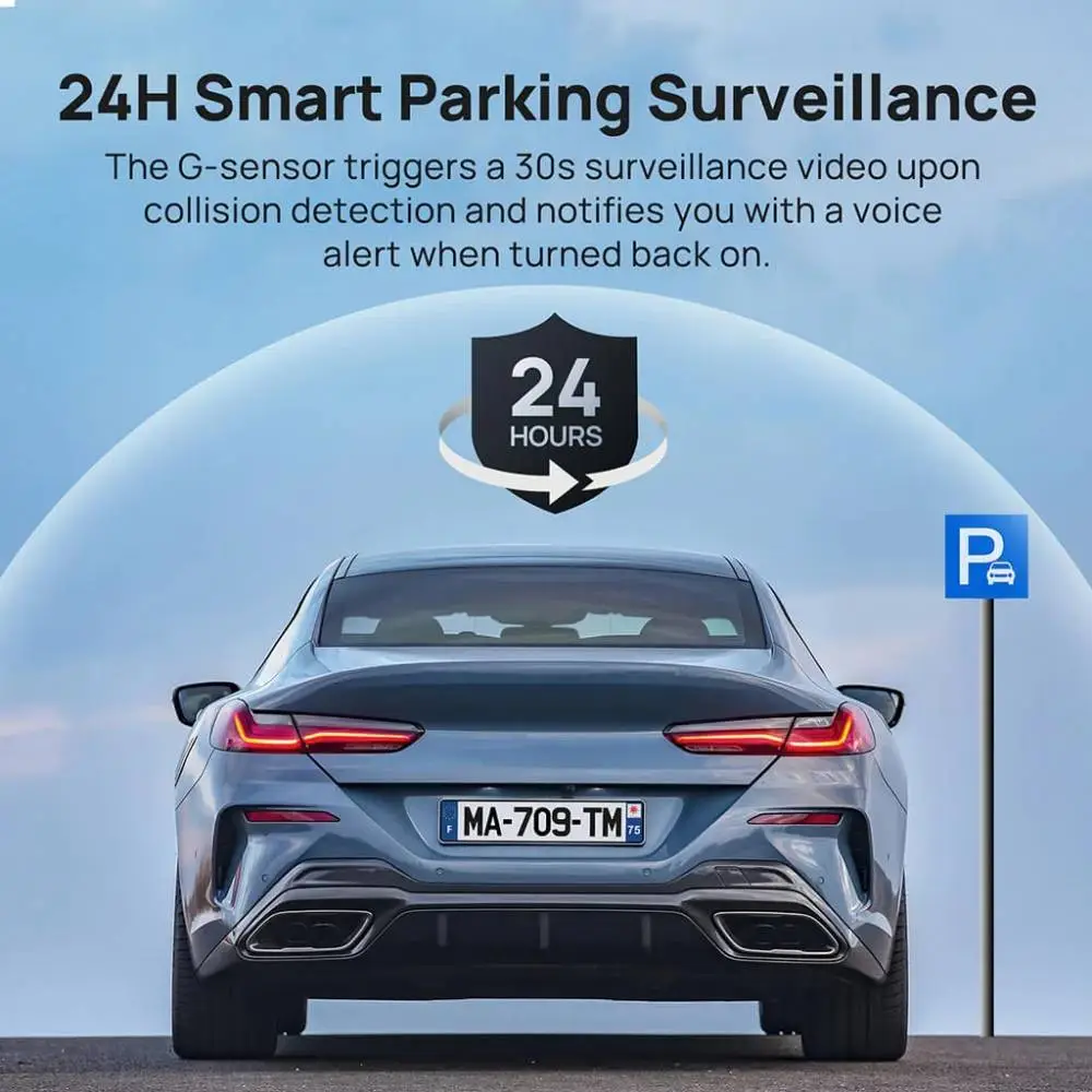 70mai комплект огледало и камера за задно виждане видеорегистратор Rearview Dash Cam 3K HDR Set - S500