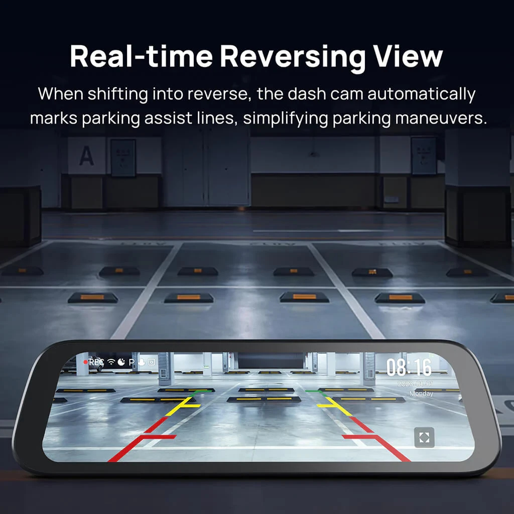 70mai комплект огледало и камера за задно виждане видеорегистратор Rearview Dash Cam 3K HDR Set - S500