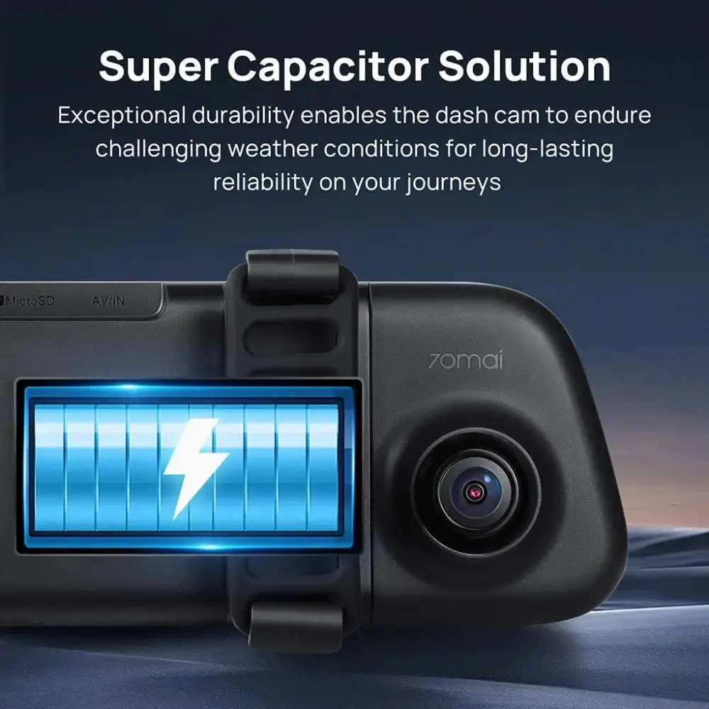 70mai комплект огледало и камера за задно виждане видеорегистратор Rearview Dash Cam 3K HDR Set - S500