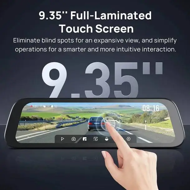 70mai комплект огледало и камера за задно виждане видеорегистратор Rearview Dash Cam 3K HDR Set - S500