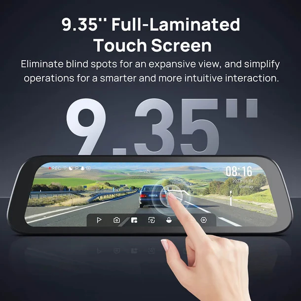 70mai комплект огледало и камера за задно виждане видеорегистратор Rearview Dash Cam 3K HDR Set - S500