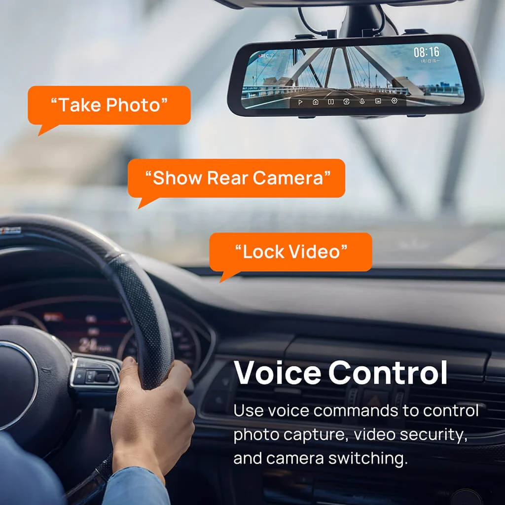 70mai комплект огледало и камера за задно виждане видеорегистратор Rearview Dash Cam 3K HDR Set - S500