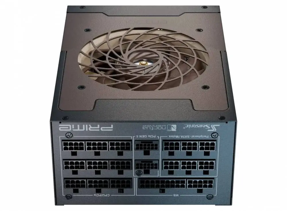 Захранване Seasonic PRIME NOCTUA EDITION TX-1600 PSU 1600W 80 Plus Titanium ATX 3.1 PCIe Gen 5 - SSR-1600TR2-NE