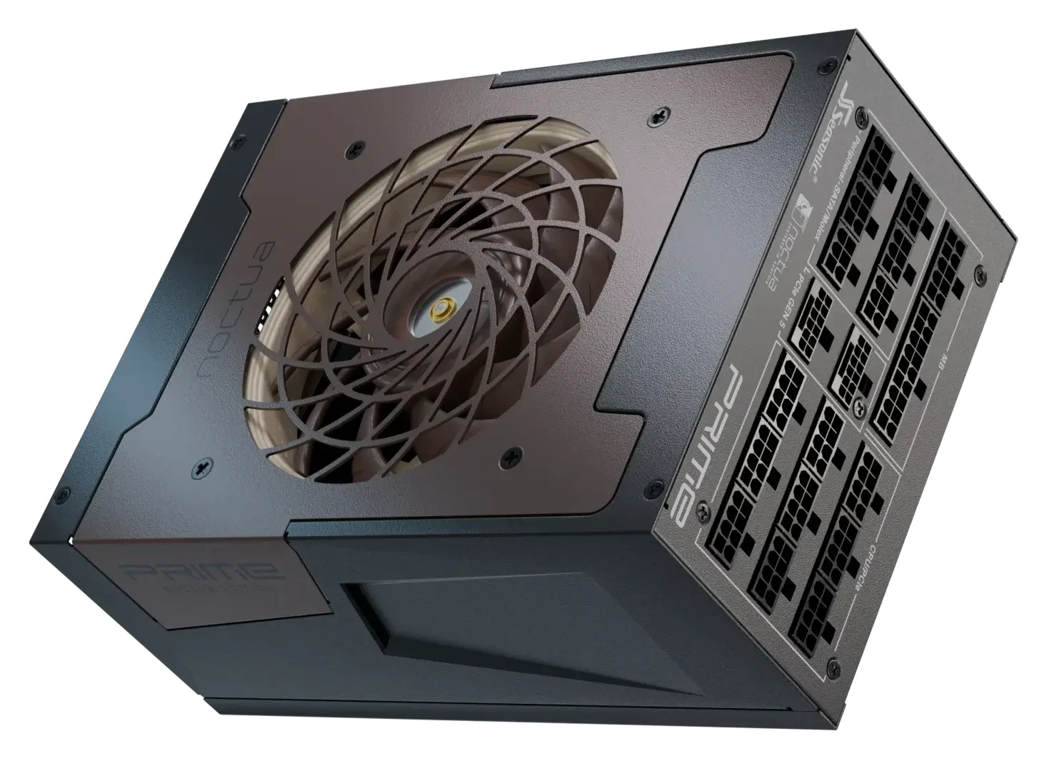 Захранване Seasonic PRIME NOCTUA EDITION TX-1600 PSU 1600W 80 Plus Titanium ATX 3.1 PCIe Gen 5 - SSR-1600TR2-NE