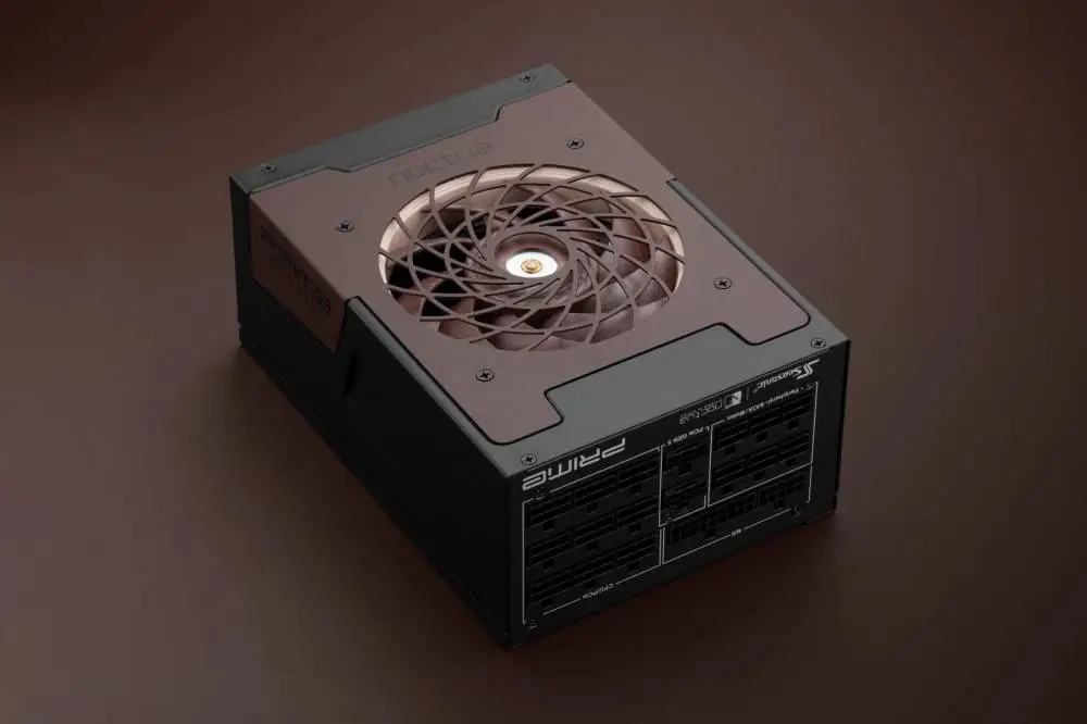 Захранване Seasonic PRIME NOCTUA EDITION TX-1600 PSU 1600W 80 Plus Titanium ATX 3.1 PCIe Gen 5 - SSR-1600TR2-NE