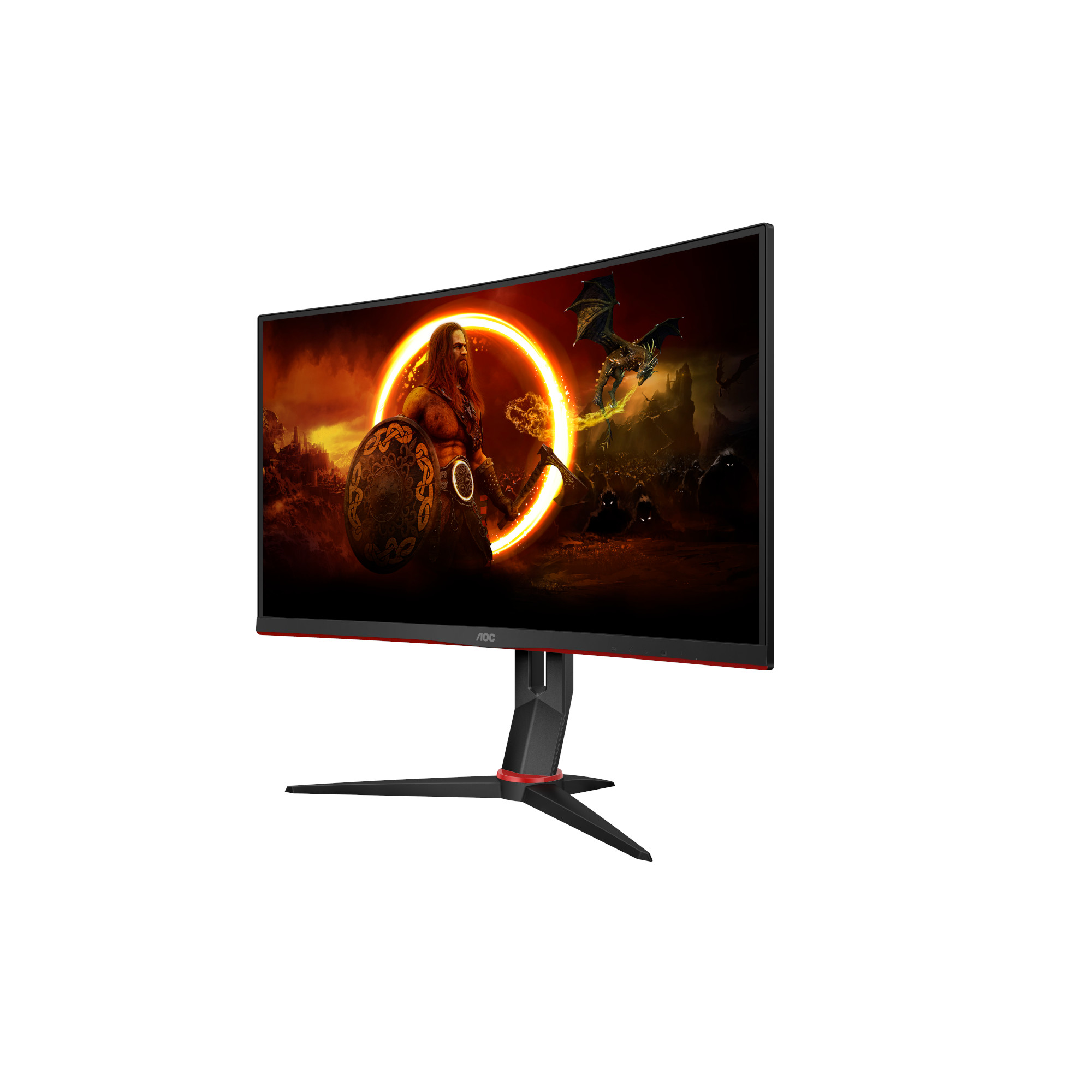 Монитор AOC C27G2Z3/BK, 27" Curved 1500R VA WLED, 1920x1080, 280Hz, 1ms GtG, Adaptive Sync, FlickerFree, Blue Light, 2xHDMI, DP