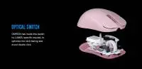 Геймърска мишка Lamzu ATLANTIS MINI [Champion Edition] 1K (8K compatible) - Light Pink