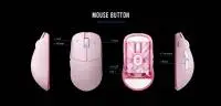 Геймърска мишка Lamzu ATLANTIS MINI [Champion Edition] 1K (8K compatible) - Light Pink