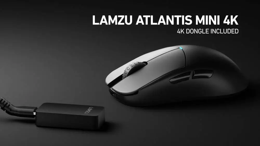 Геймърска мишка Lamzu ATLANTIS MINI 4K - Charcoal Black
