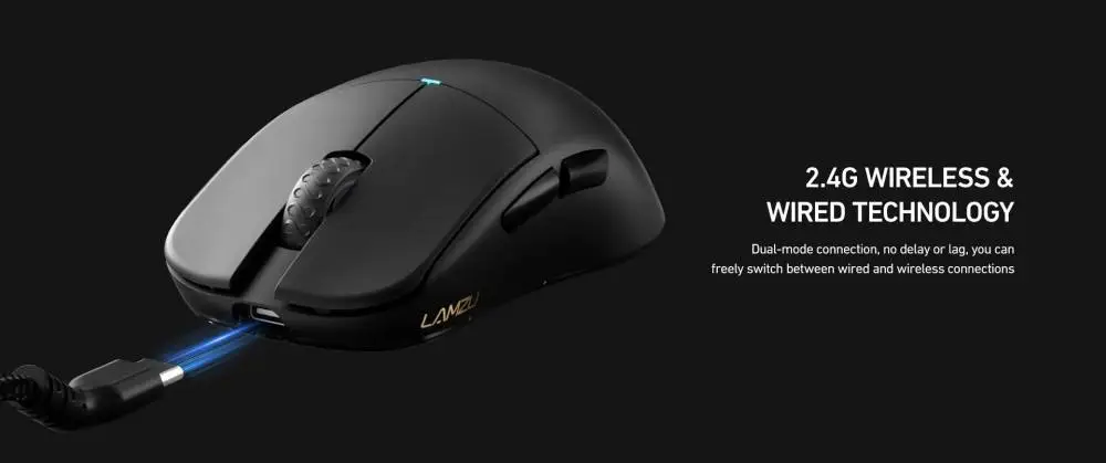 Геймърска мишка Lamzu ATLANTIS MINI 4K - Charcoal Black