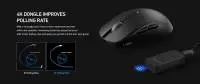 Геймърска мишка Lamzu ATLANTIS MINI 4K - Charcoal Black