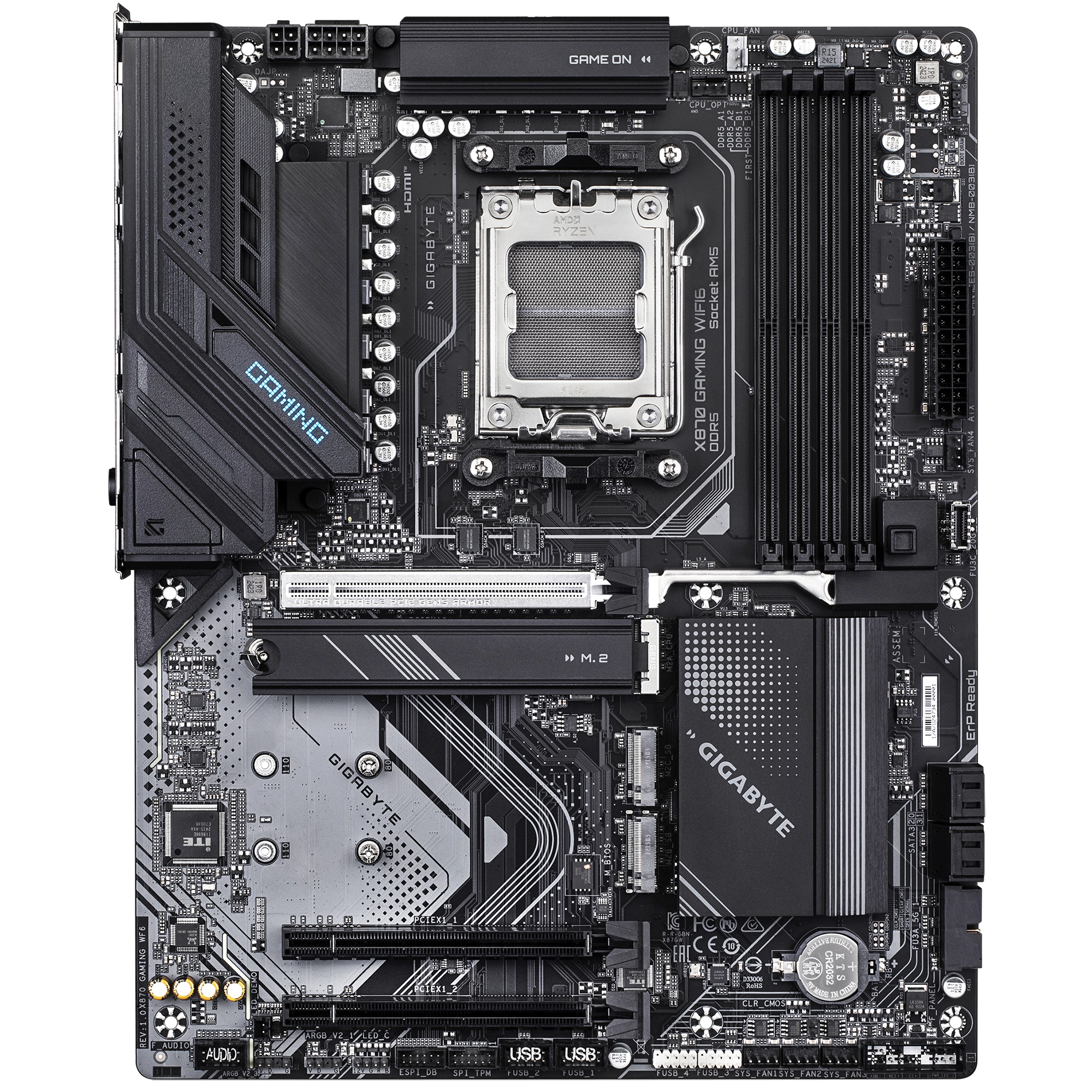Дънна платка Gigabyte X870 GAMING WIFI6 AM5