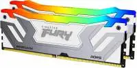 Памет Kingston Fury Beast White RGB 48GB (2x24GB) CUDIMM 8400MHz CL40 XMP - KF584CU40RWAK2-48