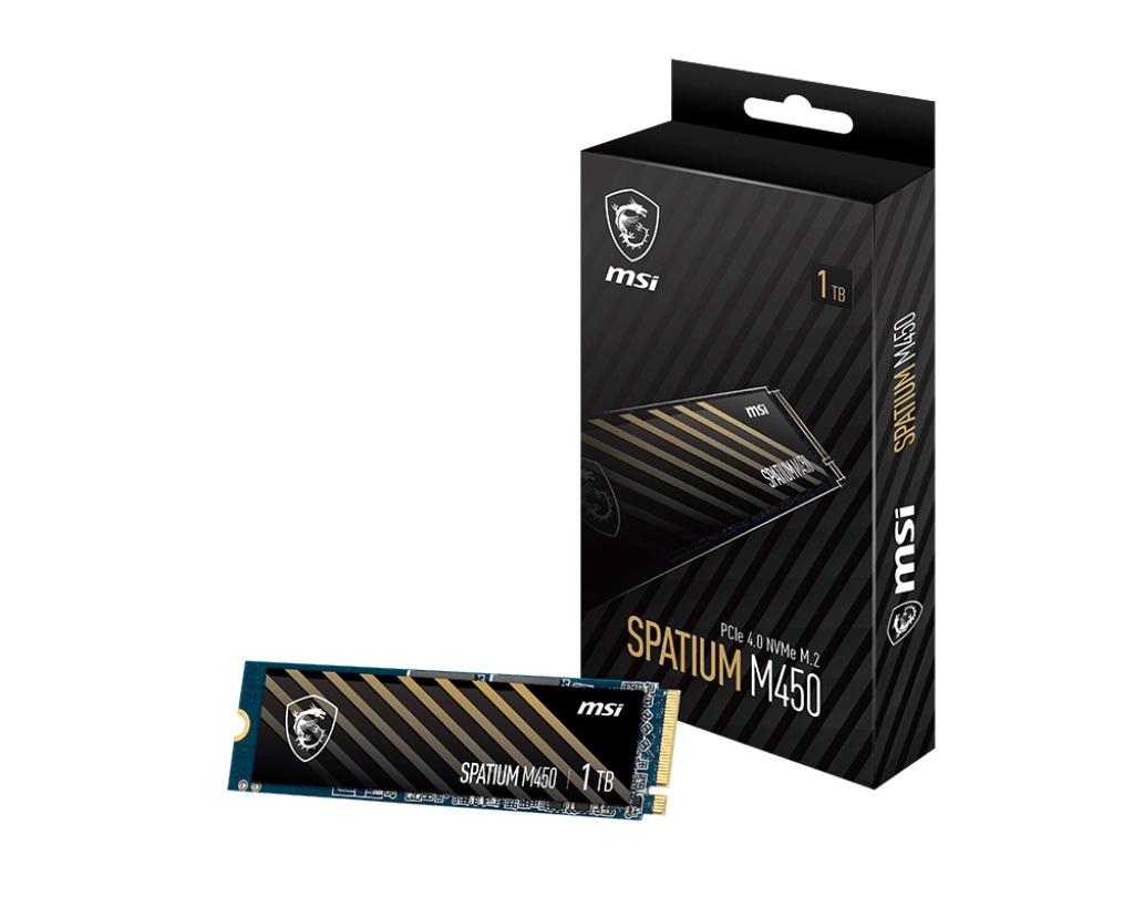 Диск SSD MSI SPATIUM M450 500GB M.2 2280 NVMe PCIe Gen4x4 - S78-440K220-P83