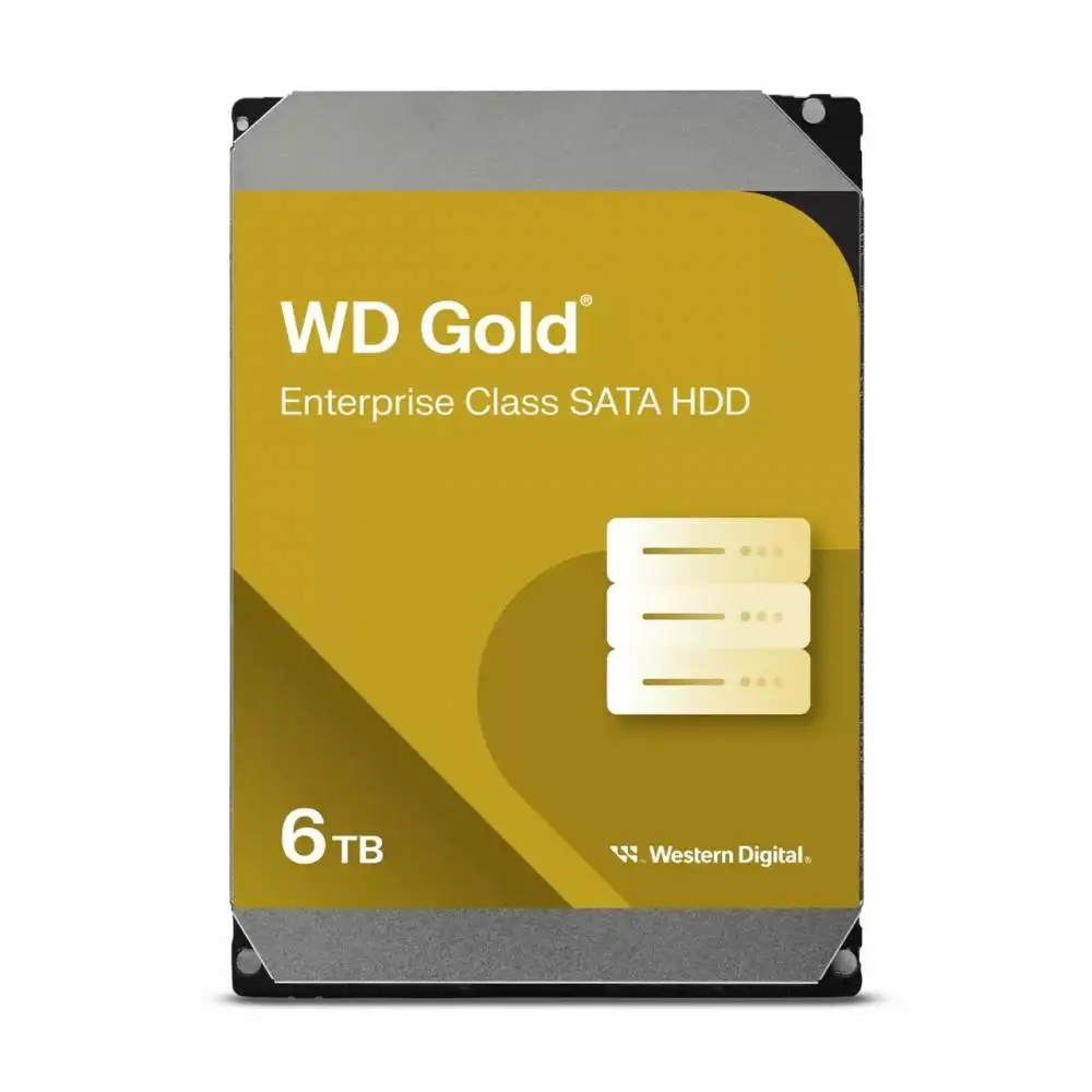 Твърд диск WD Gold 6TB SATA 6Gb/s 3.5" 7200rpm HDD - WD6004FRYZ