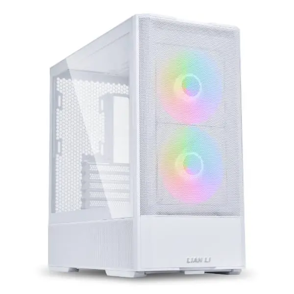 Кутия Lian Li LANCOOL 207 Mid-Tower, Tempered Glass, Бяла