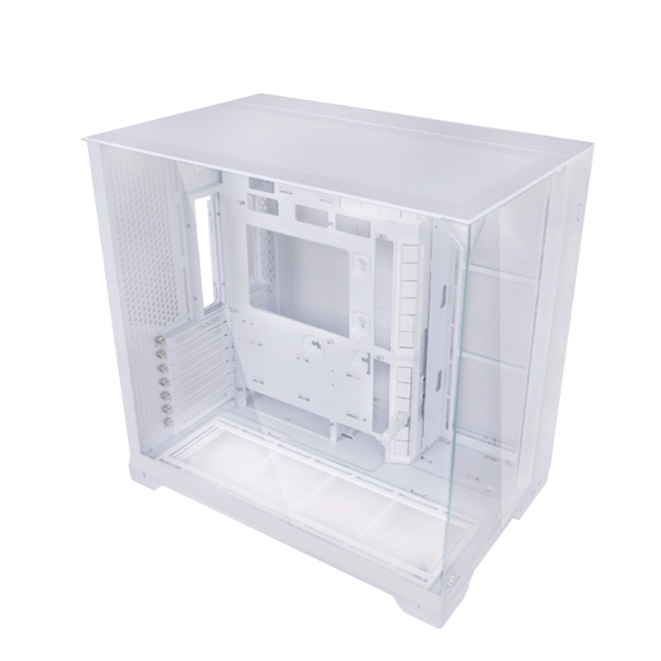 Кутия Lian Li O11 Vision Compact Mid-Tower, Tempered Glass, Бяло