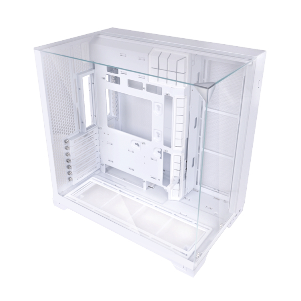 Кутия Lian Li O11 Vision Compact Mid-Tower, Tempered Glass, Бяло