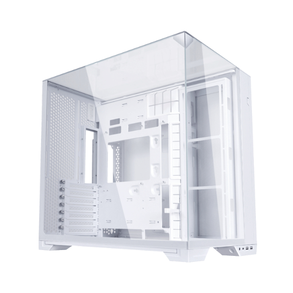 Кутия Lian Li O11 Vision Compact Mid-Tower, Tempered Glass, Бяло