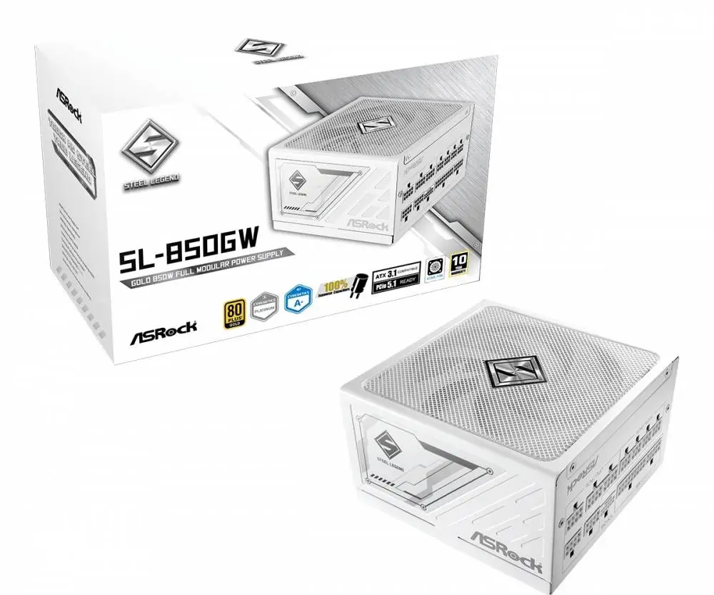 Захранване Asrock SL-850GW 850W 80 Plus Gold PSU ATX 3.1, PCIe 5.1