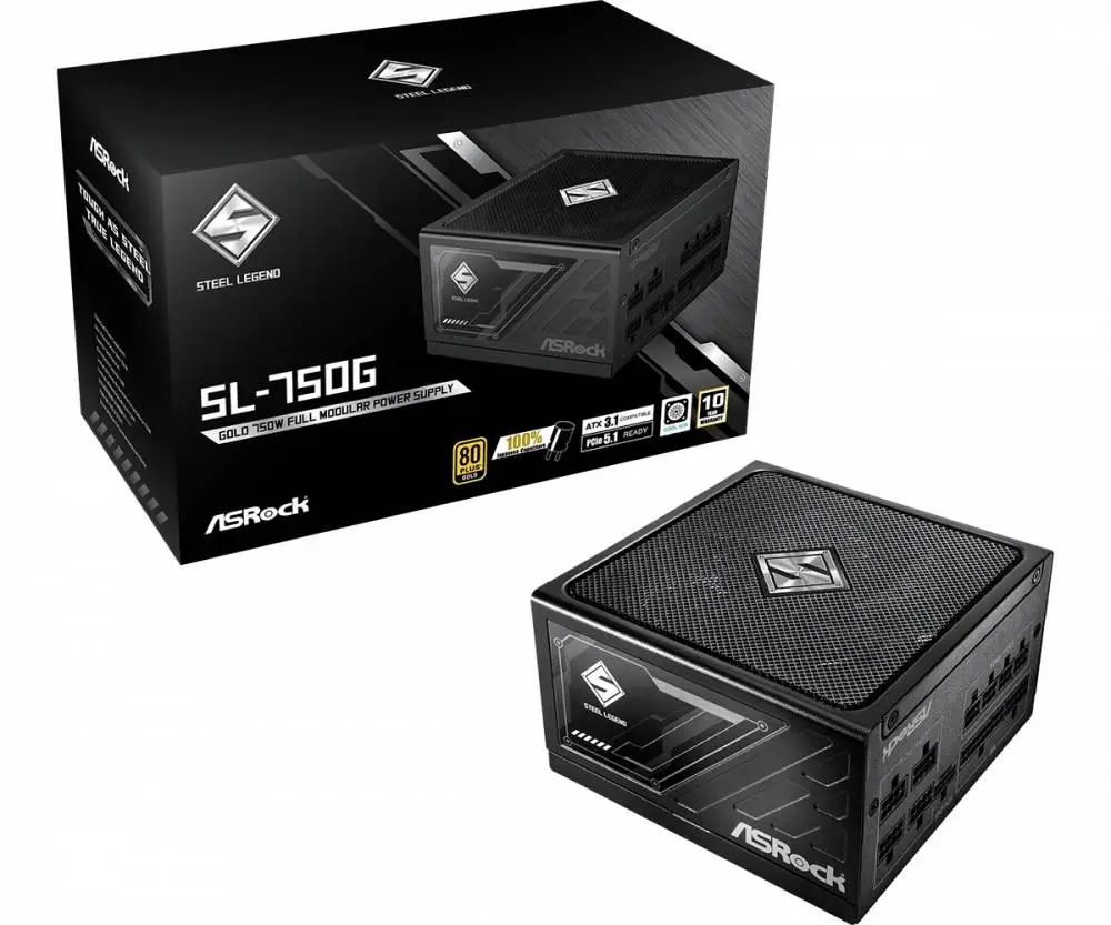Τροφοδοτικό Asrock SL-750G 750W 80 Plus Gold PSU ATX 3.1, PCIe 5.1
