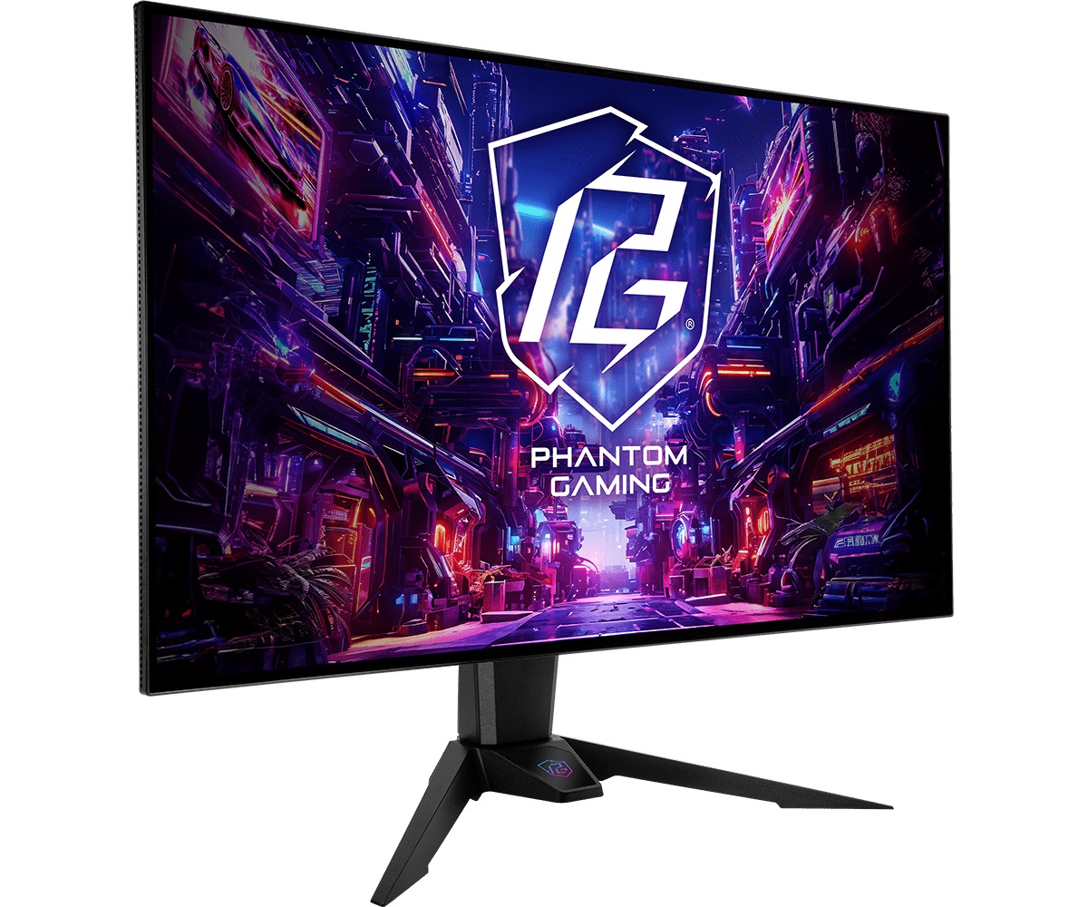Монитор Asrock PGO32UFS, 31.5", WOLED, 4K UHD 3840x2160, 240Hz, 0.03ms, KVM, DisplayHDR True Black 400, AMD FreeSync Premium Pro  