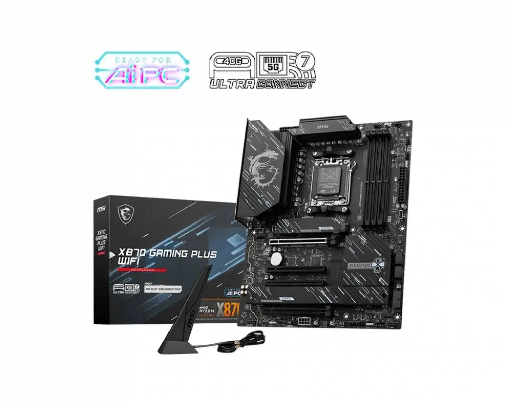 Дънна платка MSI X870 GAMING PLUS WIFI AM5 - 911-7E47-005