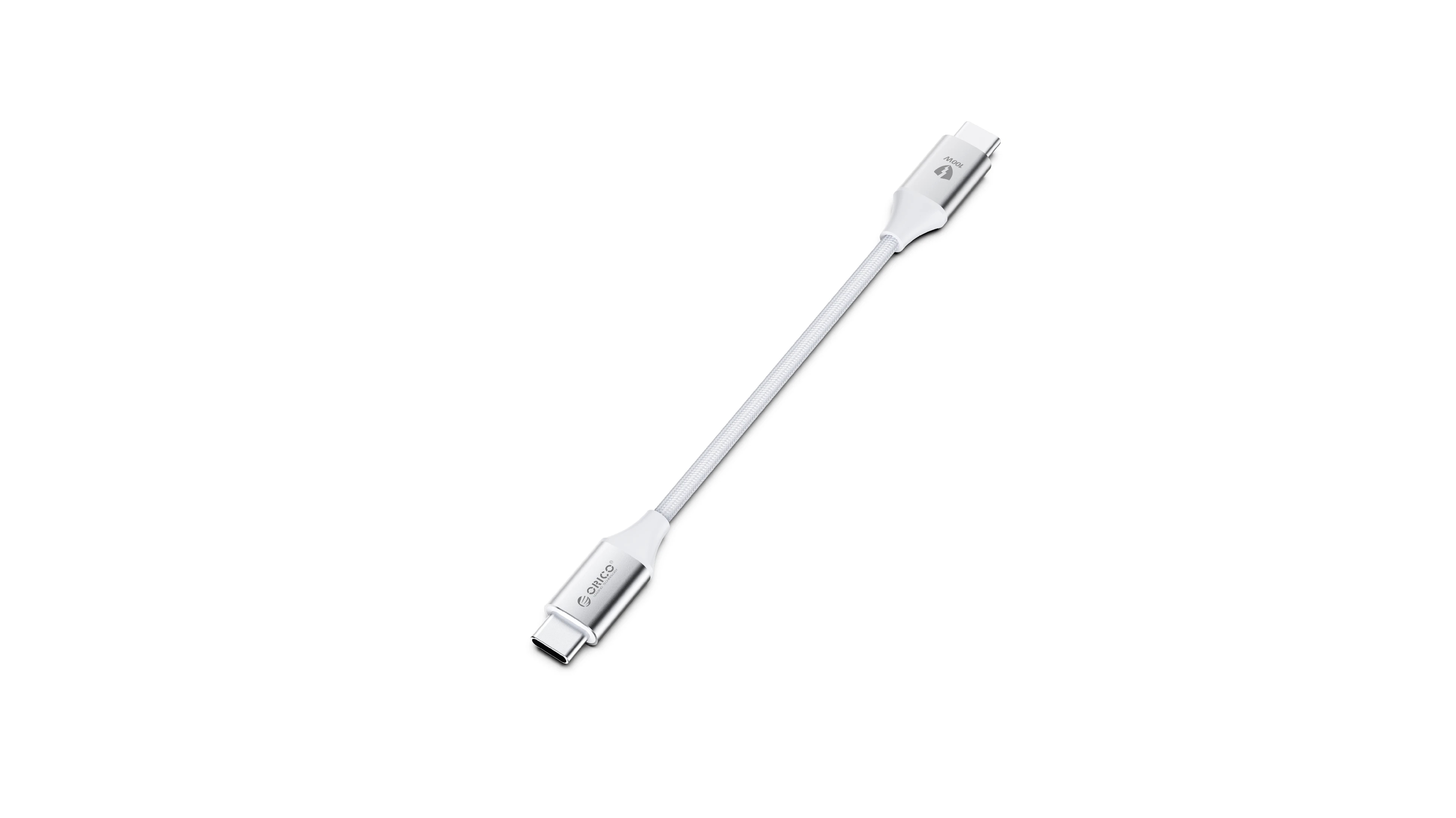 Orico кабел Cable USB C-to-C PD 100W Charging 1.0m White - CDX-100CC-WH