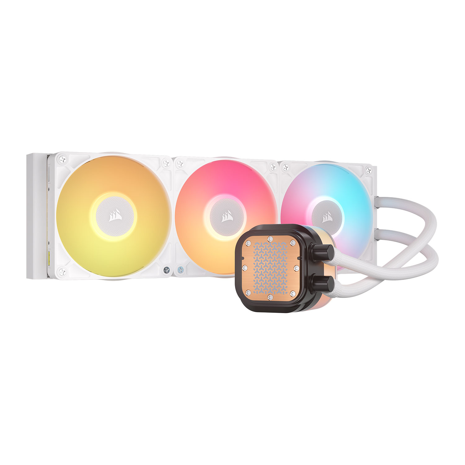 Водно охлаждане за процесор Corsair iCUE LINK TITAN 360 RX LCD White - CW-9061026-WW