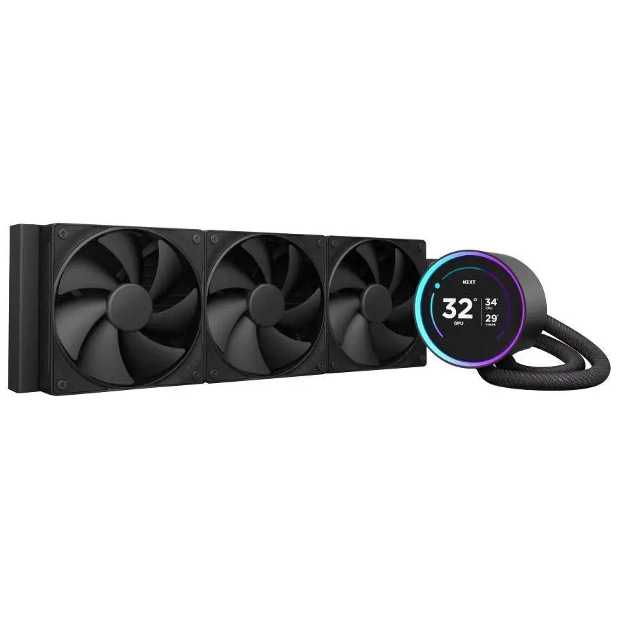 Водно охлаждане за процесор NZXT Kraken Elite 360 V2 Black LCD Display