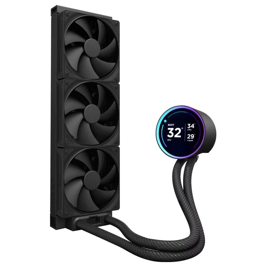 Водно охлаждане за процесор NZXT Kraken Elite 360 V2 Black LCD Display