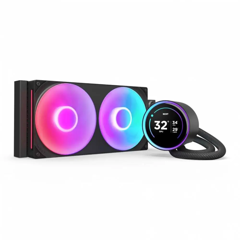 Водно охлаждане за процесор NZXT Kraken Elite 280 V2 RGB Black LCD Display