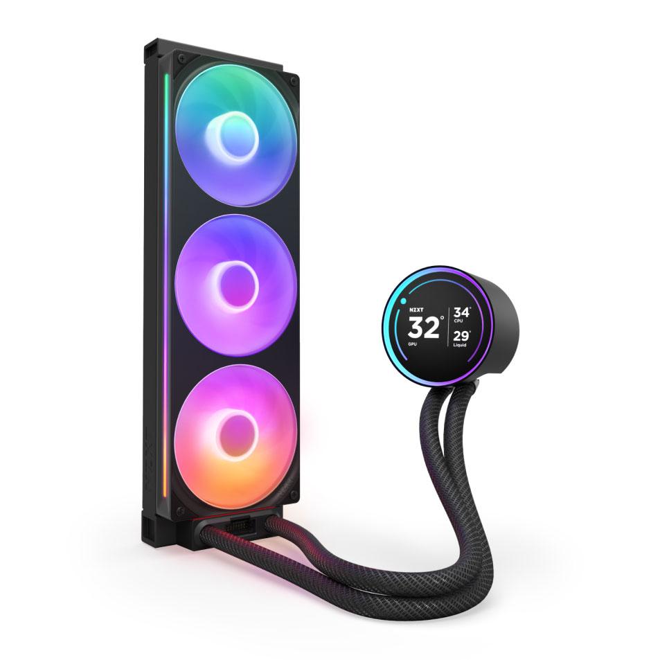 Водно охлаждане за процесор NZXT Kraken Elite 360 V2 RGB Black LCD Display