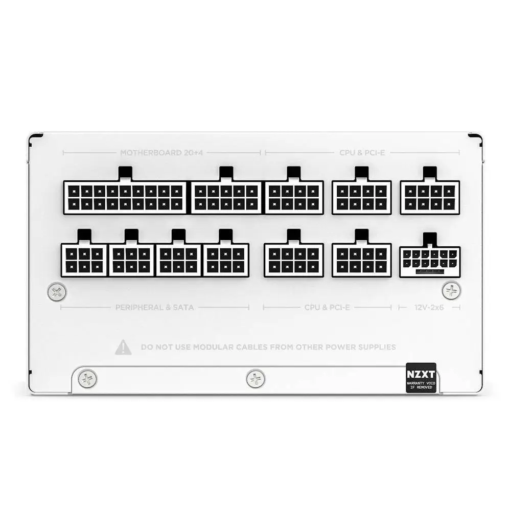 Захранване NZXT C1200 White 1200W 80 Plus Gold ATX 3.1 Fully Modular - PA-2G2BW-EU
