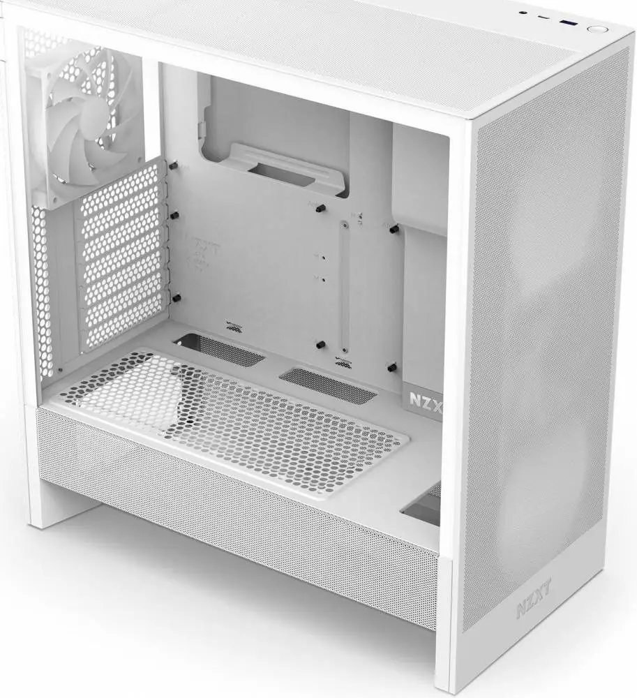 Кутия NZXT H5 Flow RGB 2024 White Mid-Tower