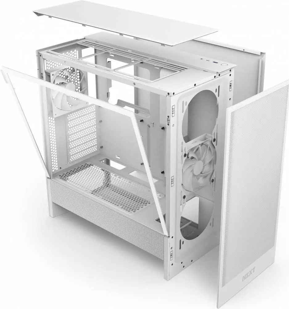 Кутия NZXT H5 Flow RGB 2024 White Mid-Tower