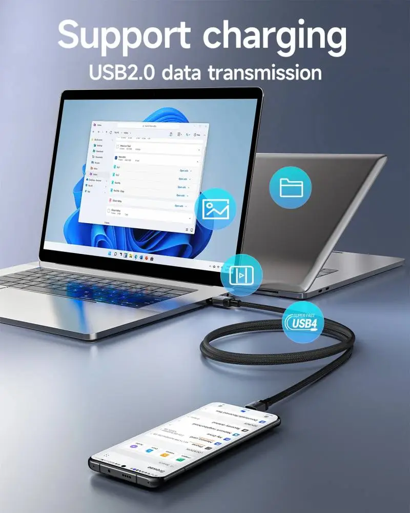 Acefast Кабел USB-C to USB-C Cable 60W Nylon Braided 1.20m  - C9-03 - Black
