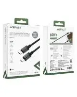 Acefast Кабел USB-C to USB-C Cable 60W Nylon Braided 1.20m  - C9-03 - Black
