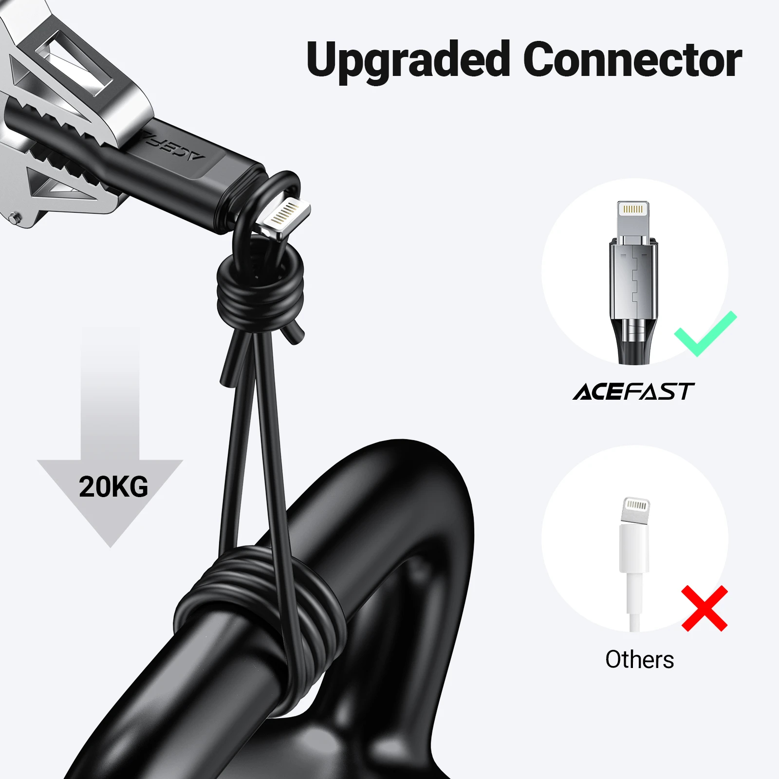 Acefast Кабел USB-C to Lightning Cable 30W 1.20m MFI Certified TPE - C3-01 - White