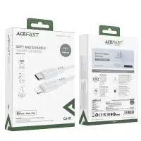Acefast Кабел USB-C to Lightning Cable 30W 1.20m MFI Certified TPE - C3-01 - White