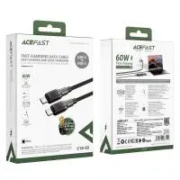 Acefast Кабел USB-C to USB-C Cable 60W Silicone braid 1.2m - C10-03 - Black