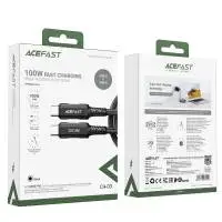 Acefast Кабел USB-C to USB-C Cable 100W 2m Aluminum alloy - C4-03 - Black